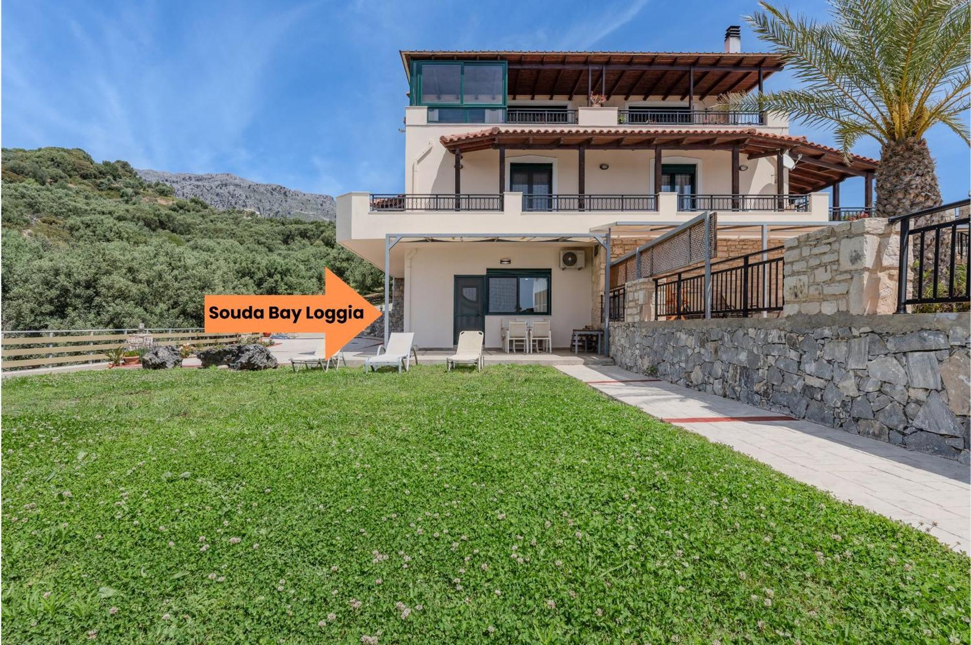 Vila Souda Bay Loggia Sellía Exteriér fotografie
